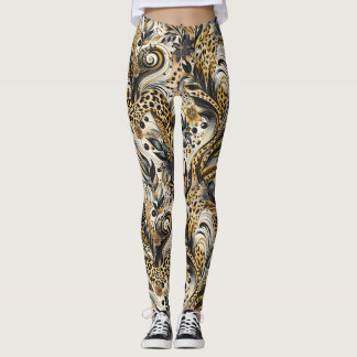 Leggings with leopard pattern
