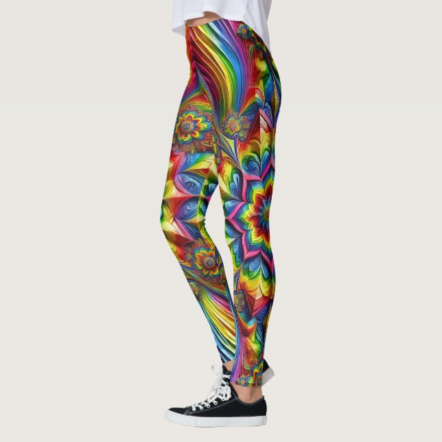 Leggings with LGBTQ Colours design (Left)