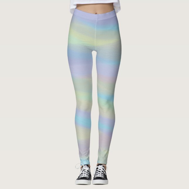 Leggings with Mixed Pastel Colours (Front)