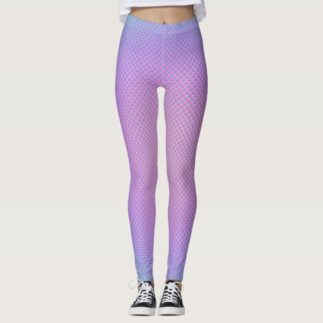 Leggings with pearl carbon fibre pattern (Front)