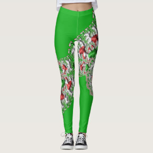 Leggings ~ Xmas red green white~ Original