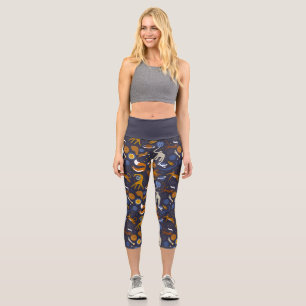 Leggins Capri yoga Animals Outer Space Leggings