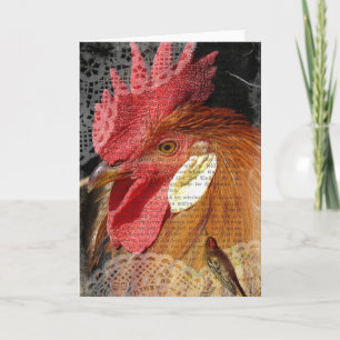 Leghorns and Lace Card