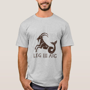 Legio III Augusta Capricorn in Dark Earth Ink T-Shirt