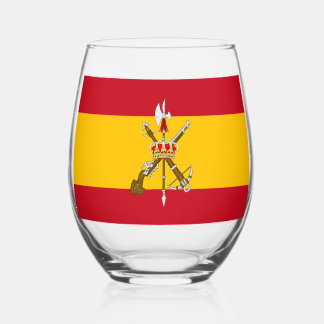 Legion Española flag Stemless Wine Glass