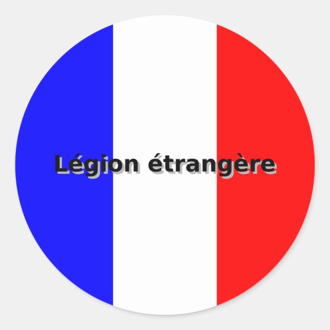 Legion etrangere classic round sticker (Front)