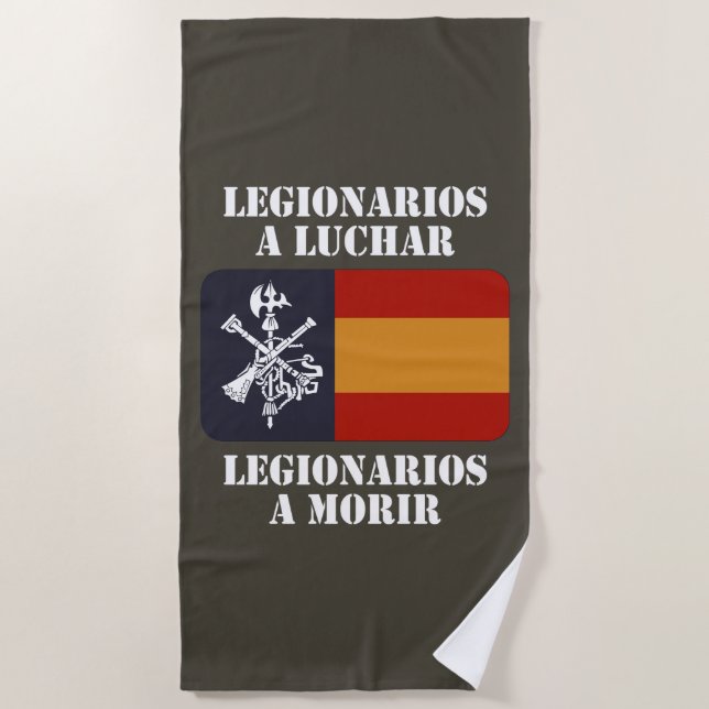 Legionarios a luchar 2 beach towel (Front)