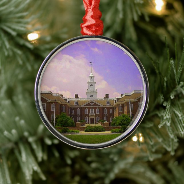 Legislative Hall Delaware State Capitol in Dover Metal Tree Decoration (Tree)