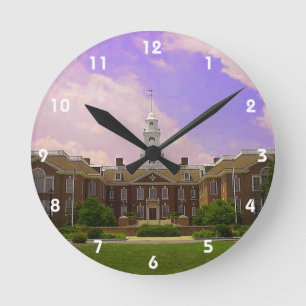 Legislative Hall Delaware State Capitol in Dover Round Clock