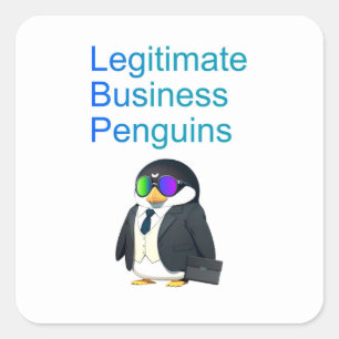 Legitimate Business Penguins sticker