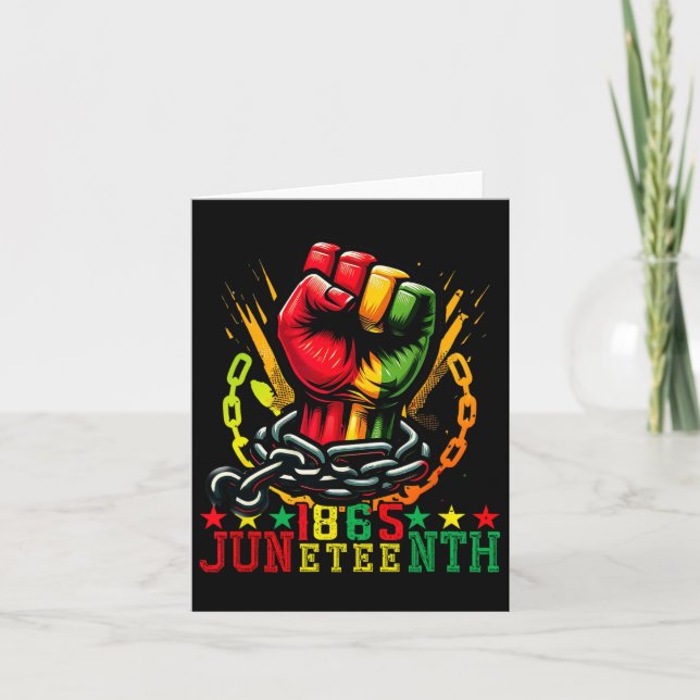 Legitimate Juneteenth 1865  Card (Front)