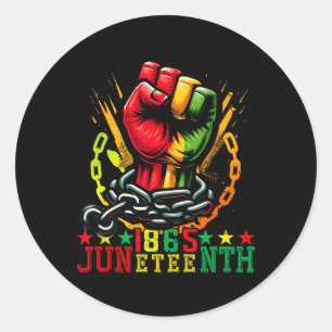 Legitimate Juneteenth 1865  Classic Round Sticker