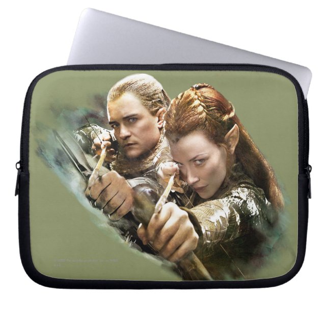 LEGOLAS GREENLEAF™ and TAURIEL™ Graphic Laptop Sleeve (Front)