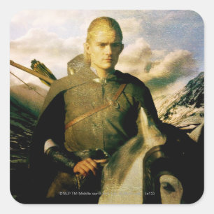 LEGOLAS GREENLEAF™ Close Up on Horse Square Sticker