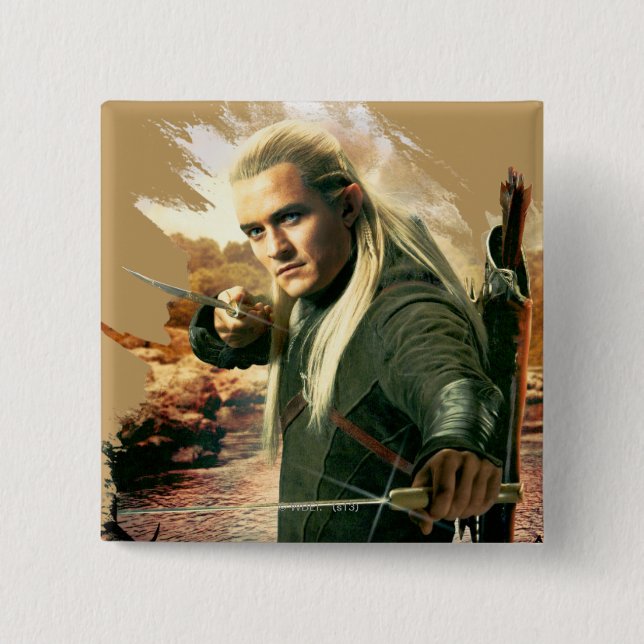LEGOLAS GREENLEAF™ Graphic 2 15 Cm Square Badge (Front)