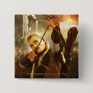 LEGOLAS GREENLEAF™ in Action 15 Cm Square Badge