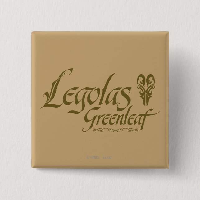 LEGOLAS GREENLEAF™ Name 15 Cm Square Badge (Front)