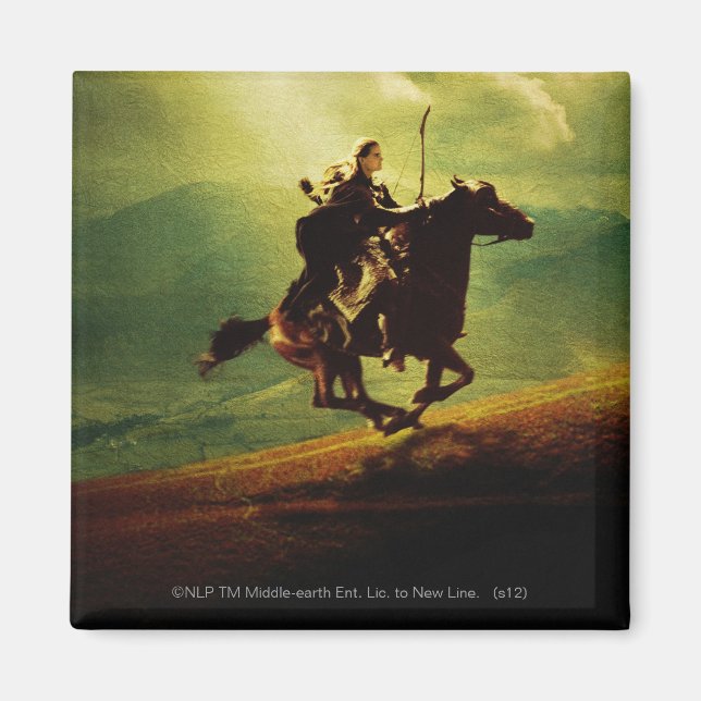 LEGOLAS GREENLEAF™ on Horse Magnet (Front)