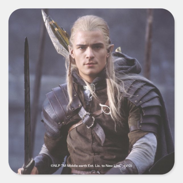 LEGOLAS GREENLEAF™ on Horse Square Sticker (Front)