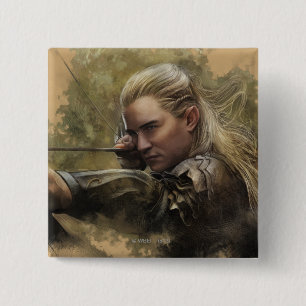 LEGOLAS GREENLEAF™ Sketch 15 Cm Square Badge
