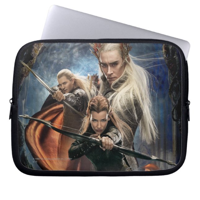 LEGOLAS GREENLEAF™, TAURIEL™, and Thranduil Laptop Sleeve (Front)