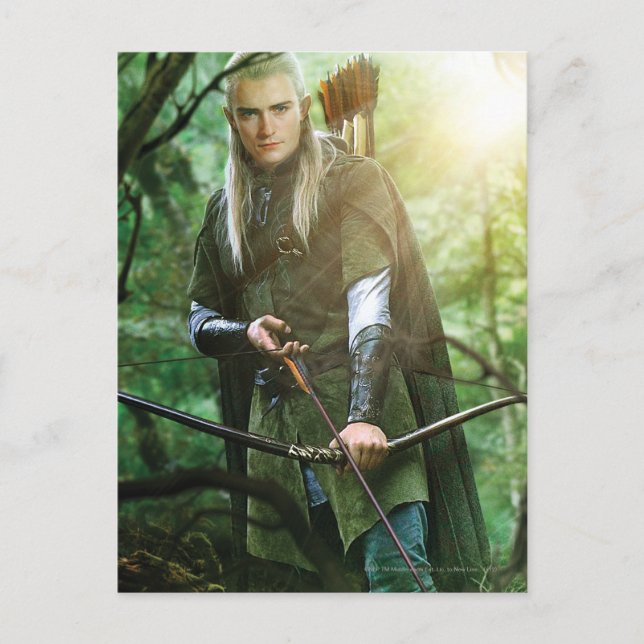 LEGOLAS GREENLEAF™ with bow Postcard (Front)