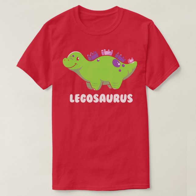 Legosaurus Dinosaur Kids by Tobe Fonseca T-Shirt (Design Front)