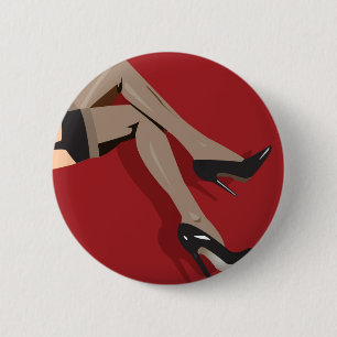 Legs 6 Cm Round Badge