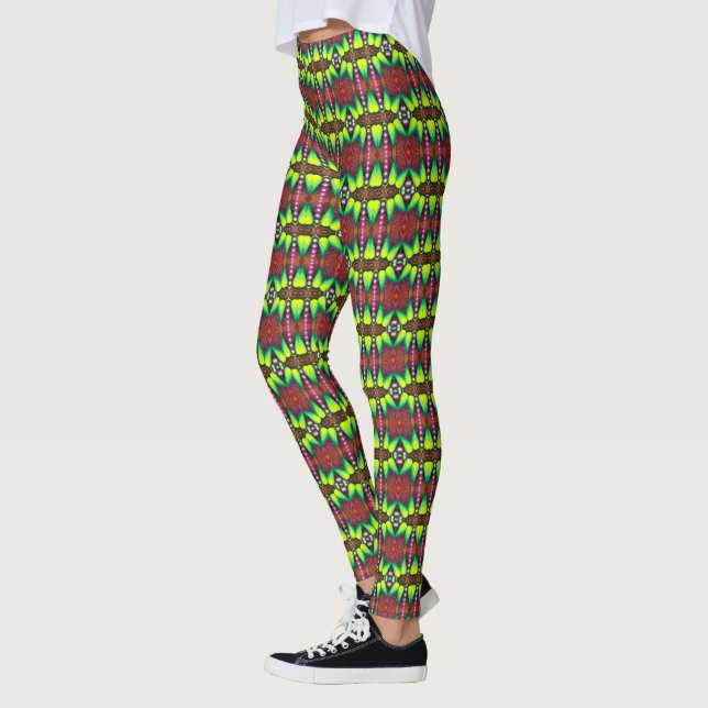 Legs Alive: Uniquely Patterned Leggings Galore! (Left)