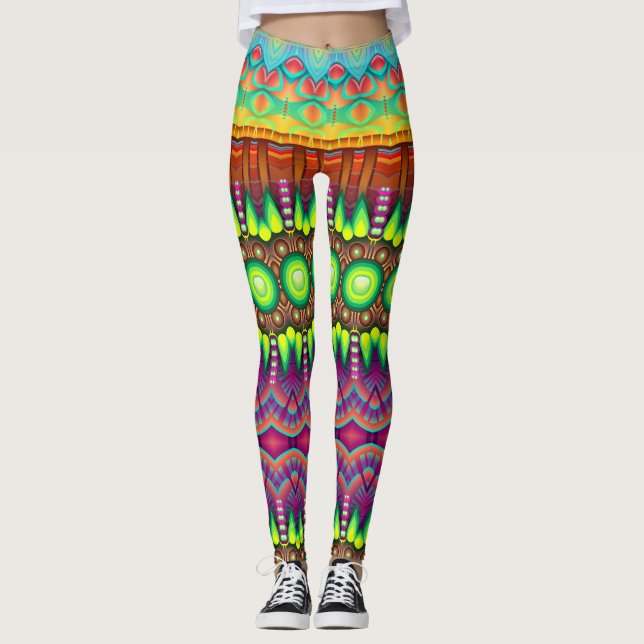Legs Alive: Uniquely Patterned Leggings Galore! (Front)