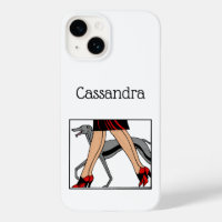 Legs Art Deco Women Greyhound Whippet Dog R