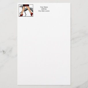 Legs Art Deco Women Greyhound Whippet Dog R Stationery