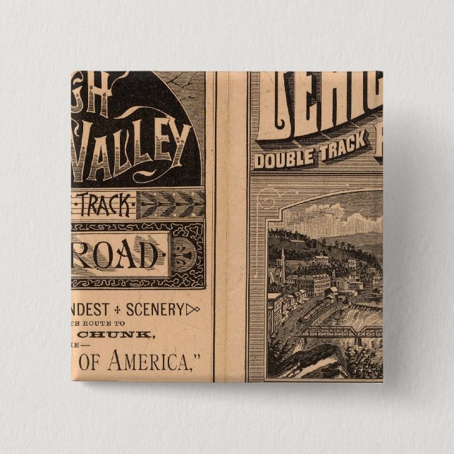 Lehigh Valley Railroad 15 Cm Square Badge (Front)