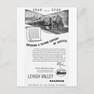 Lehigh Valley Railroad-A Second Century of Service Postcard