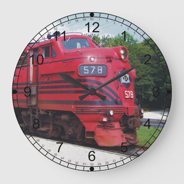 Lehigh Valley Railroad F-7A #578 @ Cape May N.J. Large Clock (Front)