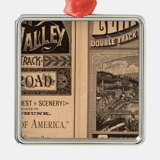 Lehigh Valley Railroad Metal Tree Decoration (Front)