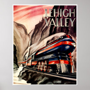 Lehigh Valley Railroad Poster