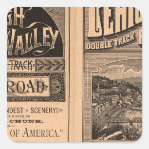 Lehigh Valley Railroad Square Sticker