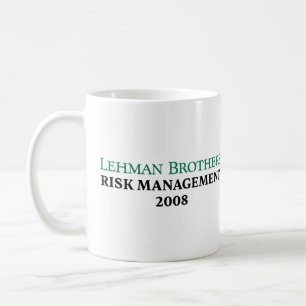 Lehman Brothers Risk Management 2008 Coffee Mug