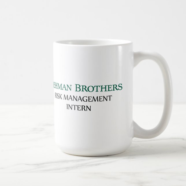 Lehman Brothers Risk Management Intern Mugs (Right)