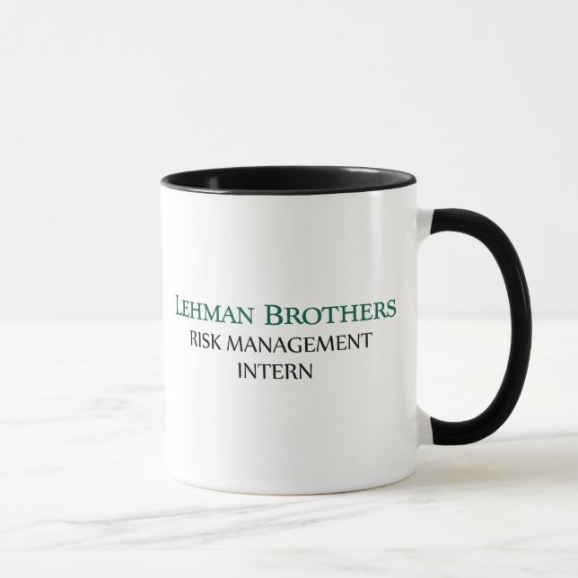 Lehman Brothers Risk Management Intern Mugs (Right)