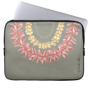Lei Day by Wander With Aloha Laptop Sleeve