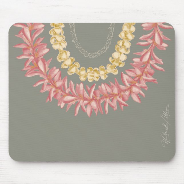 Lei Day by Wander With Aloha Mouse Mat (Front)