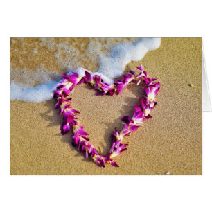 Lei Heart Greeting Card