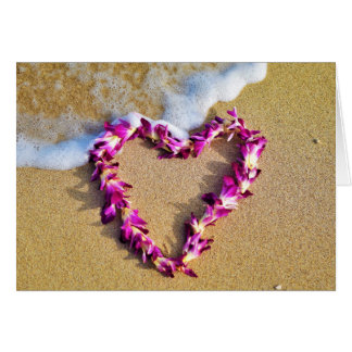Lei Heart Greeting Card