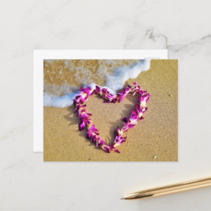 Lei Heart Postcard