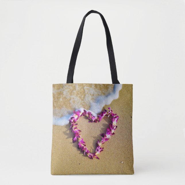 Lei Heart Tote Bag (Front)