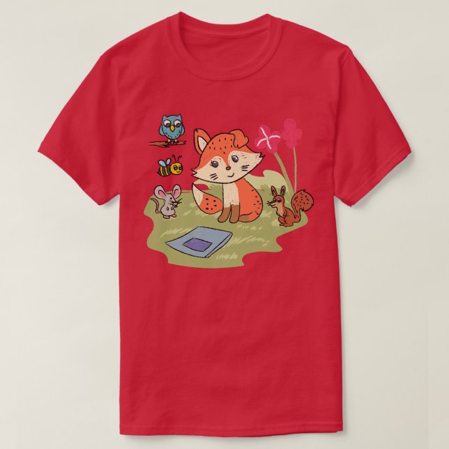 Lei LuThe Floppy Ear FoAnd Friends Premium  T-Shirt (Design Front)