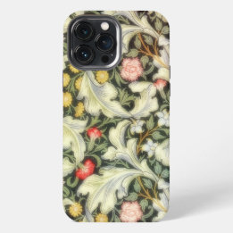 Leicester Vintage Green Floral iPhone 13 Pro Max Case