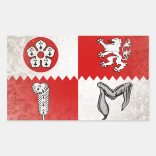 Leicestershire Rectangular Sticker